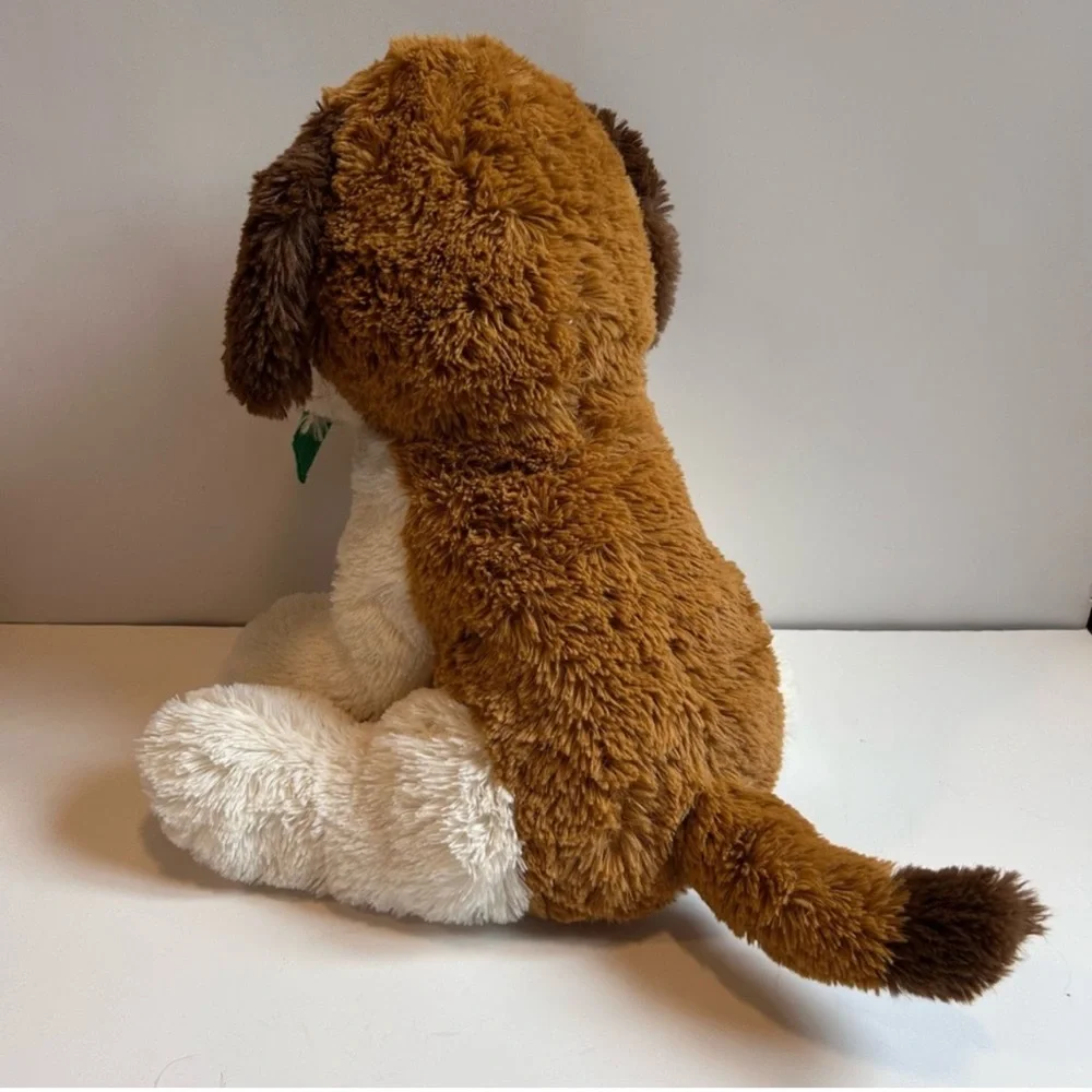 Kellytoy Plush Dog Toy - Brown and white